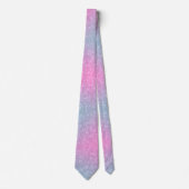 Cravate parties scintillant couleur 2 tons vert et poudre  (Devant)