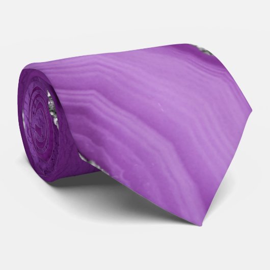 Cravate Parties scintillant d'Agate d'Argent Violet Cravat (Roulé)