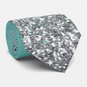 Cravate Parties scintillant d'argent à la mode Ombre (Roulé)