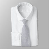 Cravate Parties scintillant d'argent Texture diamant blanc (Attaché)