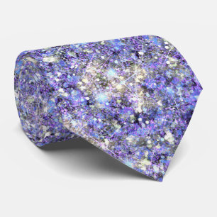 Cravate Parties scintillant de sirène gris gris bleu viole