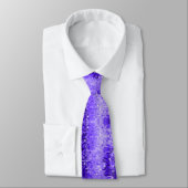 Cravate Parties scintillant Disco Blue Tones Imprimer (Attaché)