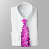 Cravate Parties scintillant Disco de tons roses (Attaché)