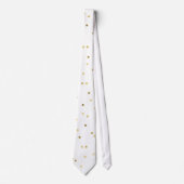 Cravate Parties scintillant d'or Confetti Dot Polka Motif (Devant)