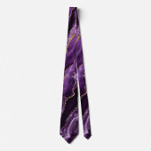 Cravate Parties scintillant en or violet   brillant Cravat (Devant)