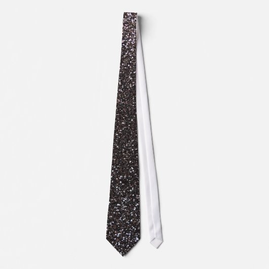 Cravate Parties scintillant gris foncé (Devant)