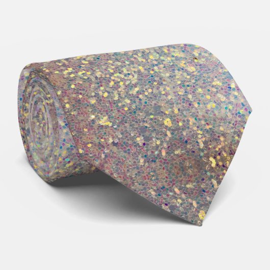 Cravate Parties scintillant Iridescente Faux (Roulé)