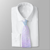 Cravate Parties scintillant Iridescente Magique Éclat rose (Attaché)