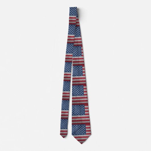 Cravate Parties scintillant look American USA Drapeau (Dos)