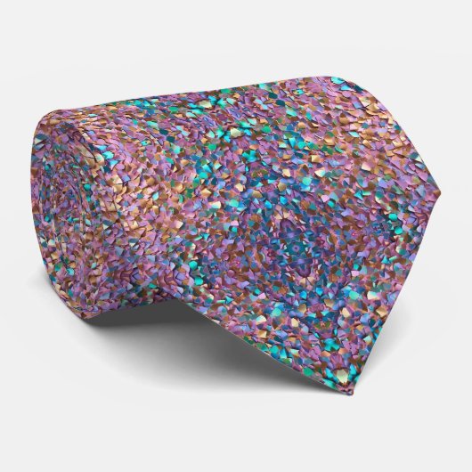 Cravate Parties scintillant Moderne Opal Collection Hologr (Roulé)