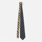 Cravate Parties scintillant noire et or brillant Zebra Tig (Dos)