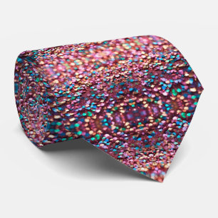 Cravate Parties scintillant Opal Collection holographique 