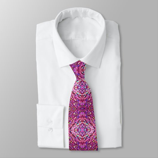 Cravate Parties scintillant Opal Holographique Collection  (Attaché)