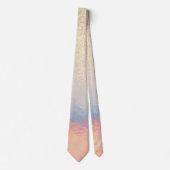 Cravate Parties scintillant Or Chic Iridescente Holographi (Devant)