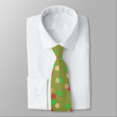 Cravate parties scintillant or élégant rouge vert confetti (Attaché)