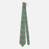 Cravate Parties scintillant Peacock Feathers Motif (Devant)