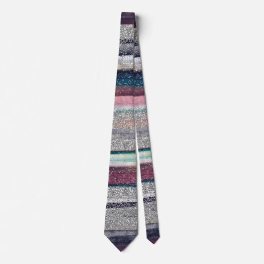 Cravate Parties scintillant rose bleu or moderne Trucs de  (Devant)