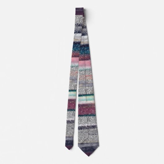 Cravate Parties scintillant rose bleu or moderne Trucs de  (Dos)