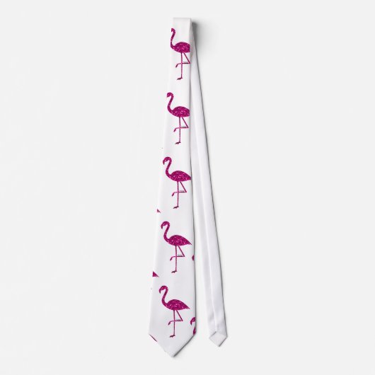 Cravate Parties scintillant rose brillant motif (Devant)