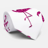 Cravate Parties scintillant rose brillant motif (Roulé)