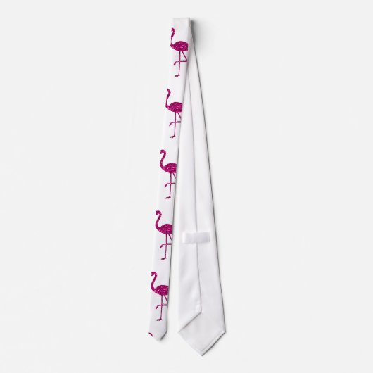 Cravate Parties scintillant rose brillant motif (Dos)