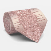 Cravate Parties scintillant rose Gold Blush Éclairage Lect (Roulé)