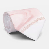 Cravate Parties scintillant rose moderne marbre (Roulé)