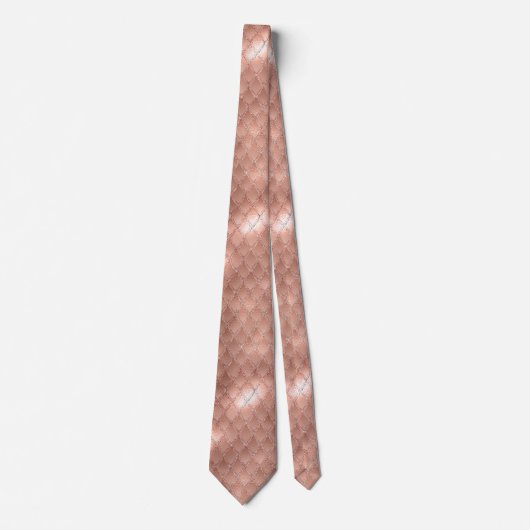 Cravate Parties scintillant rose Ombre Dragon Scales Crava (Devant)