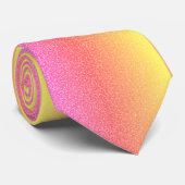 Cravate Parties scintillant rose or rose violet jaune Ombr (Roulé)