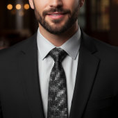 Cravate Parties scintillant Séquence Noire Look Glam