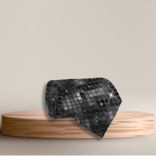 Cravate Parties scintillant Séquence Noire Look Glam