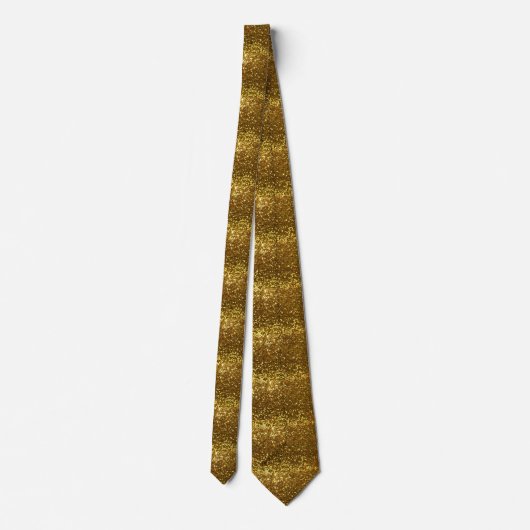 Cravate Parties scintillant Sparkly Gold Necktie (Dos)