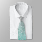 Cravate Parties scintillant tendance Ombre Silver Blue (Attaché)