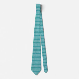 Cravate Parties scintillant Turquoise Chevrons Knit Motif 