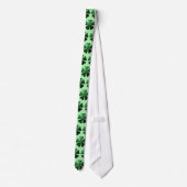 Cravate Parties scintillant vert foncé brillant Shamrock C (Dos)