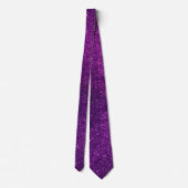 Cravate Parties scintillant violette foncée (Dos)