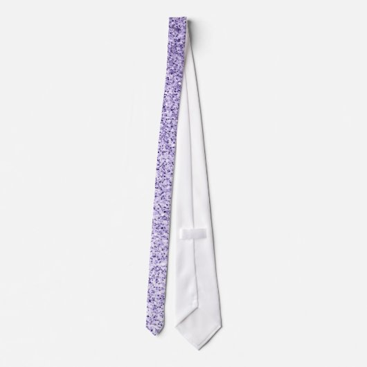 Cravate Parties scintillant violette ultra violette (Dos)