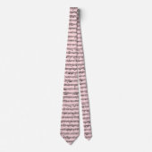 Cravate Partition en rose (Devant)