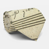 Cravate Partition musicale vintage, partition musicale ant (Roulé)