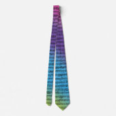 Cravate Partition sur Rainbow Abstrait (Dos)