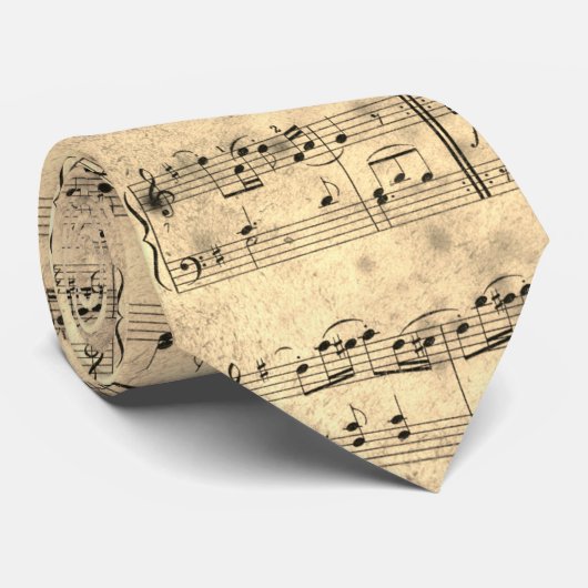 Cravate Partition Vintage (Roulé)