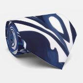 Cravate parure de jardin à fleurs indigo (Roulé)