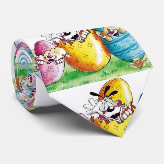 CRAVATE ****PAS DE BUNNY-FUNNY BUNNIES FUNNY**** (Roulé)