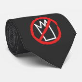 Cravate Pas de rois protestent logo de couronne (Roulé)