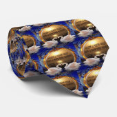 Cravate Passez une bonne journée et une bonne nuit.argent (Roulé)