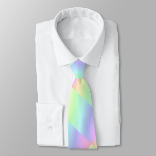 Cravate Pastel Abstrait couleur arc-en-ciel (Attaché)