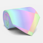 Cravate Pastel Abstrait couleur arc-en-ciel (Roulé)