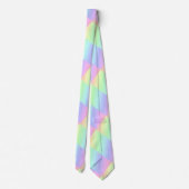Cravate Pastel Abstrait couleur arc-en-ciel (Dos)