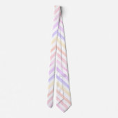 Cravate Pastel Aquarelle Motif rayé (Dos)