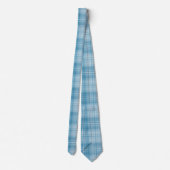 Cravate Pastel Blue Plaid (Dos)